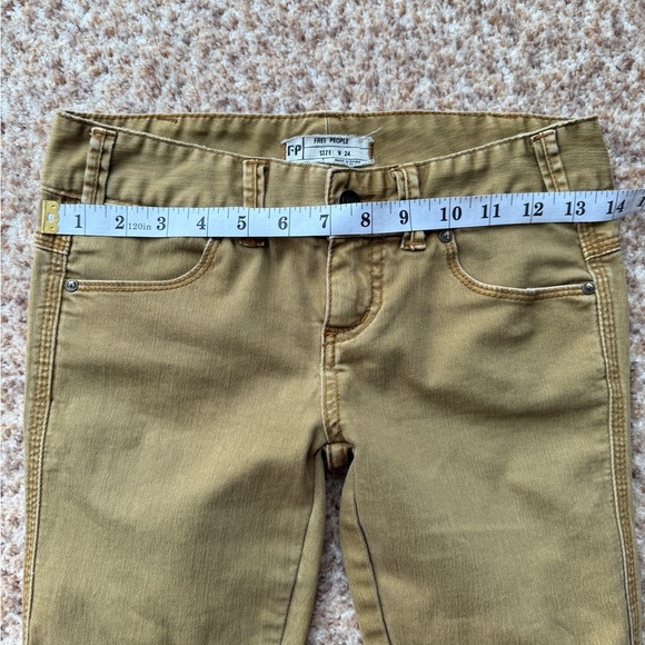 Free People Khaki Skinny Jeans - Picture 4 of 4